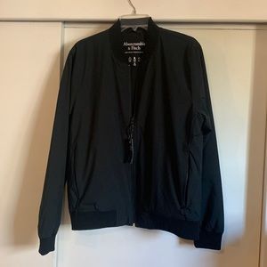 Abercrombie & Fitch - Lightweight Stretch Series Black Bomber Jacket (Medium)